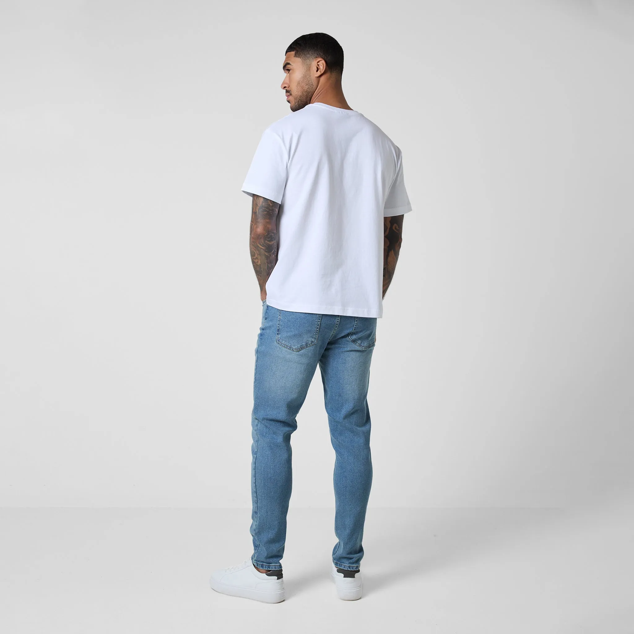 2-Pack Slim Fit Denim Jeans | Mid Blue Wash Light Blue Wash