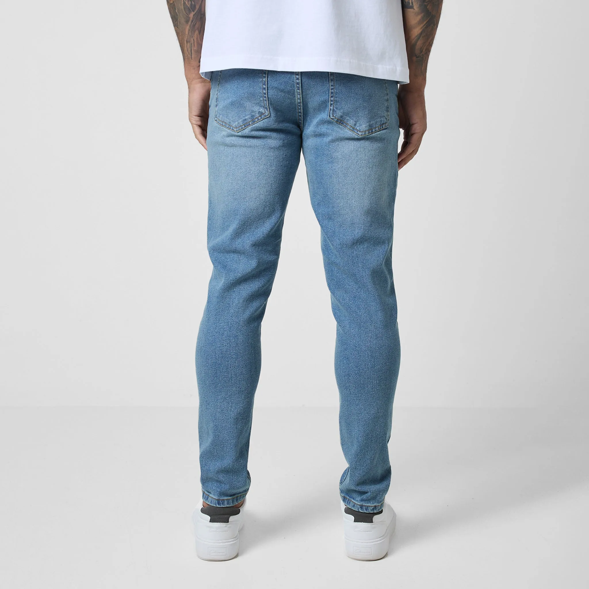 2-Pack Slim Fit Denim Jeans | Mid Blue Wash Light Blue Wash