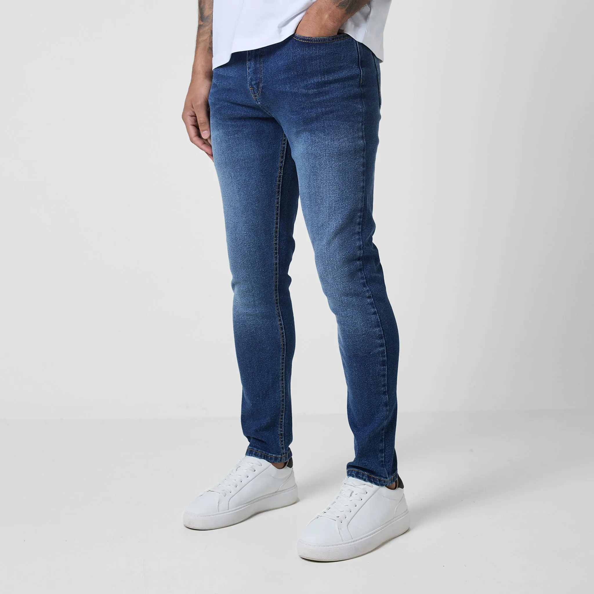 2-Pack Slim Fit Denim Jeans | Mid Blue Wash Light Blue Wash