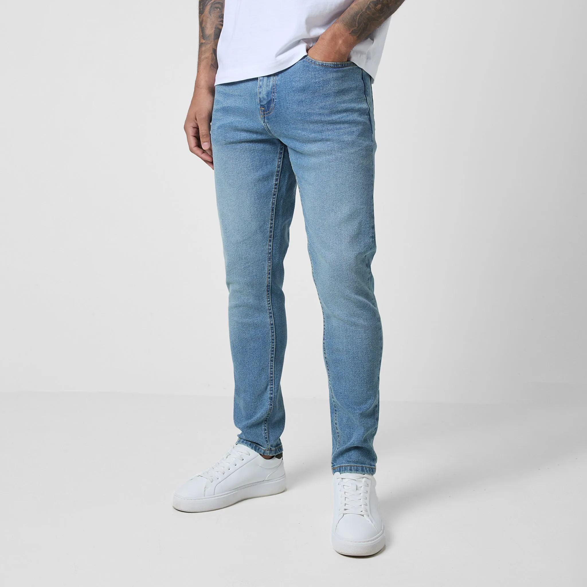 2-Pack Slim Fit Denim Jeans | Mid Blue Wash Light Blue Wash