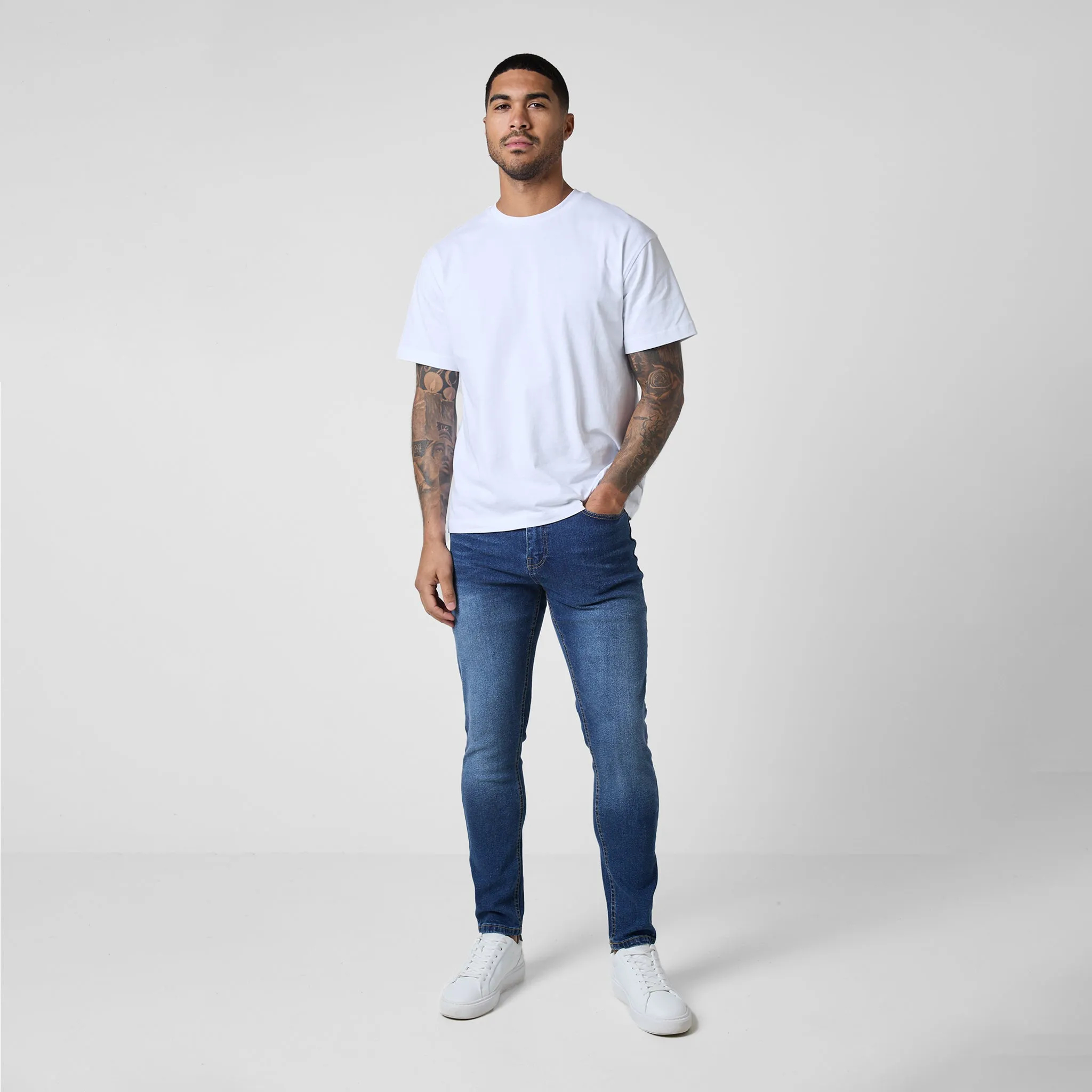 2-Pack Slim Fit Denim Jeans | Mid Blue Wash Light Blue Wash