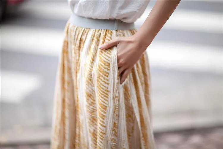 3/4 Length Printed Palazzo Pants