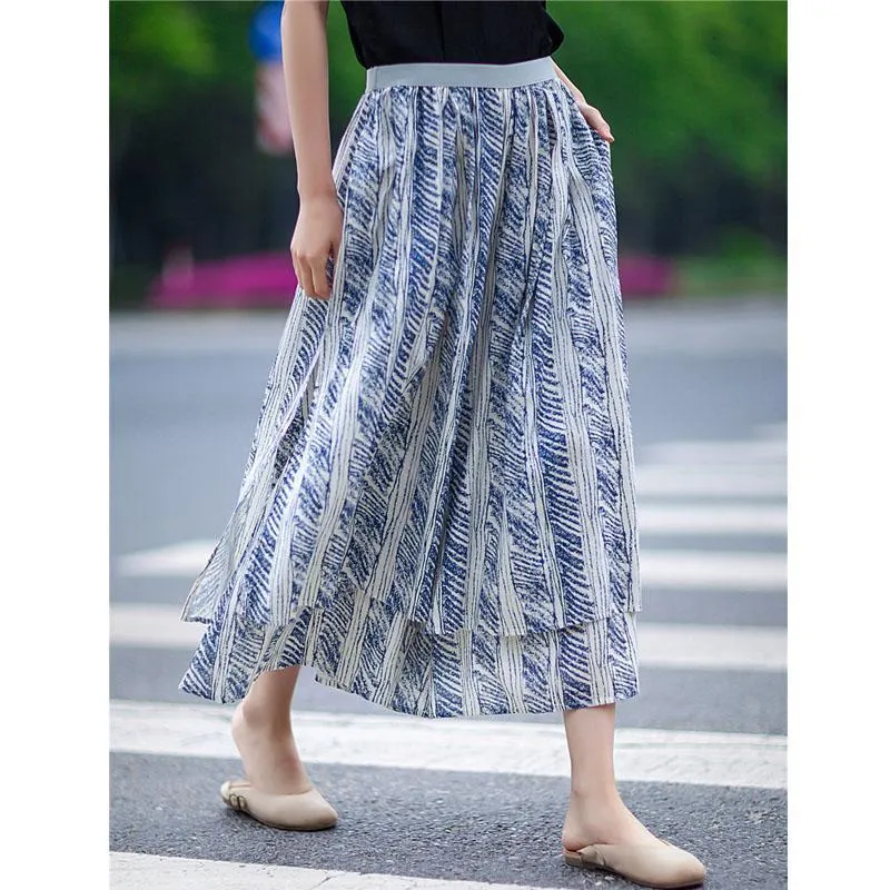 3/4 Length Printed Palazzo Pants