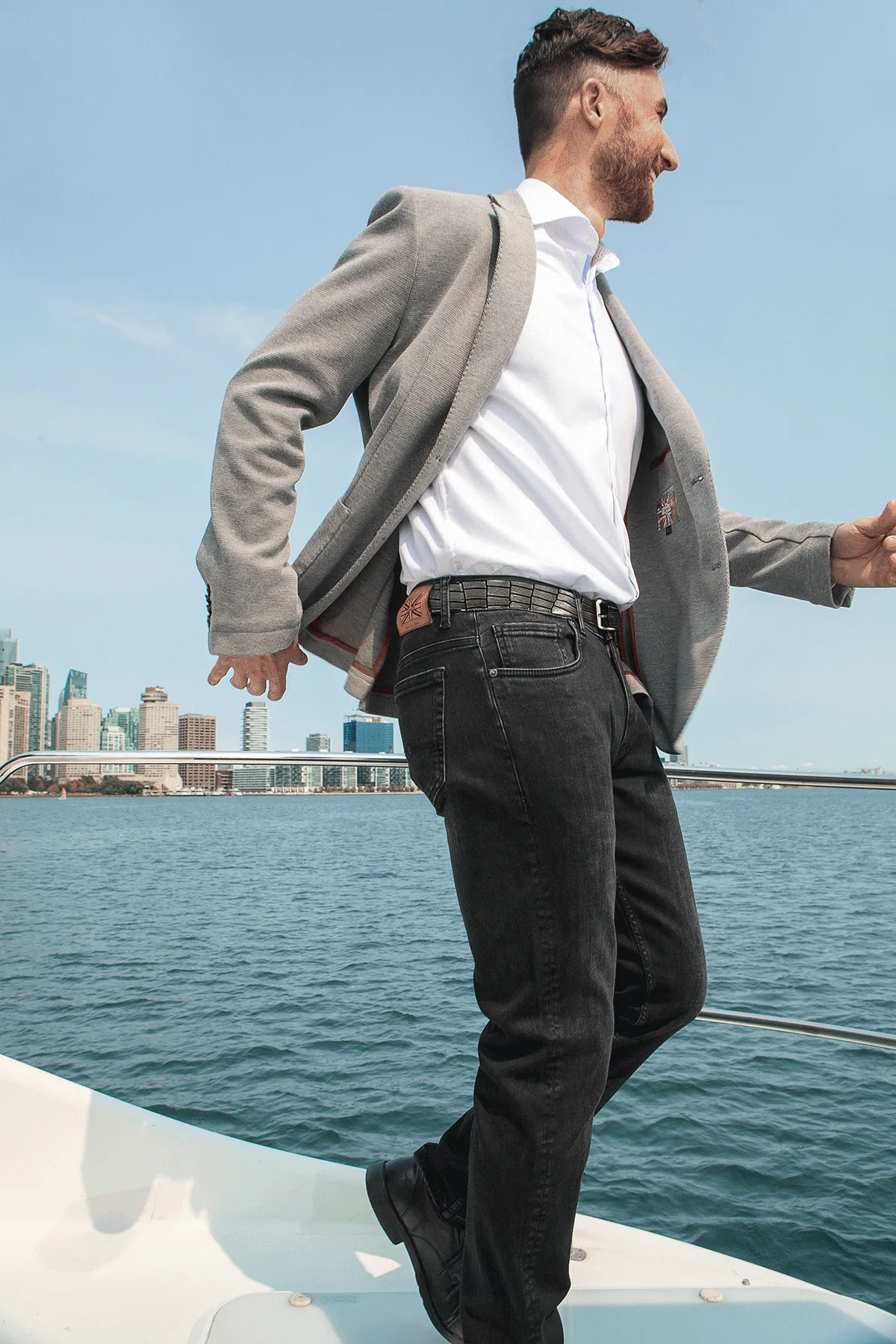 7 Downie St. - Stretch Denim - Denver Black