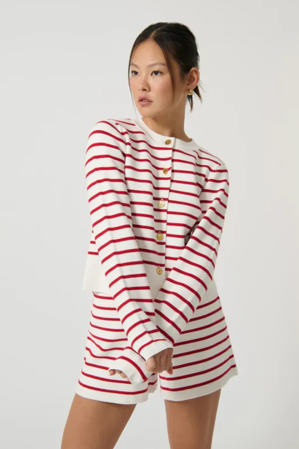 Amelia Cardigan Red