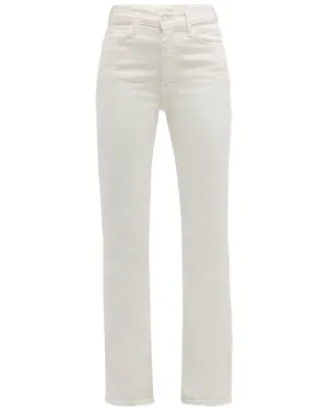 Antique White High Waisted Weekender Skimp Slip Bootcut Jeans