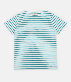 Armor Lux Breton Sailor Stripe T-Shirt - Milk / Rivage