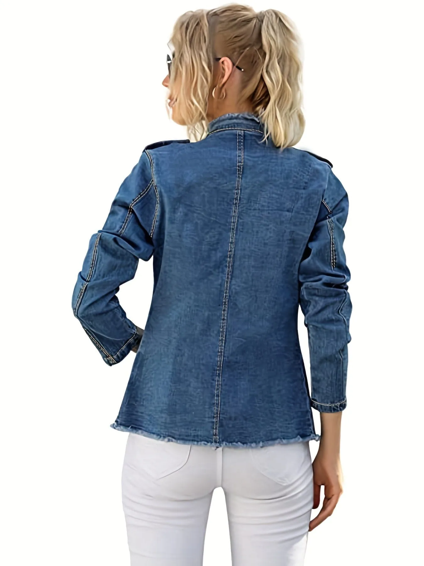 Black Denim Trucker Jacket