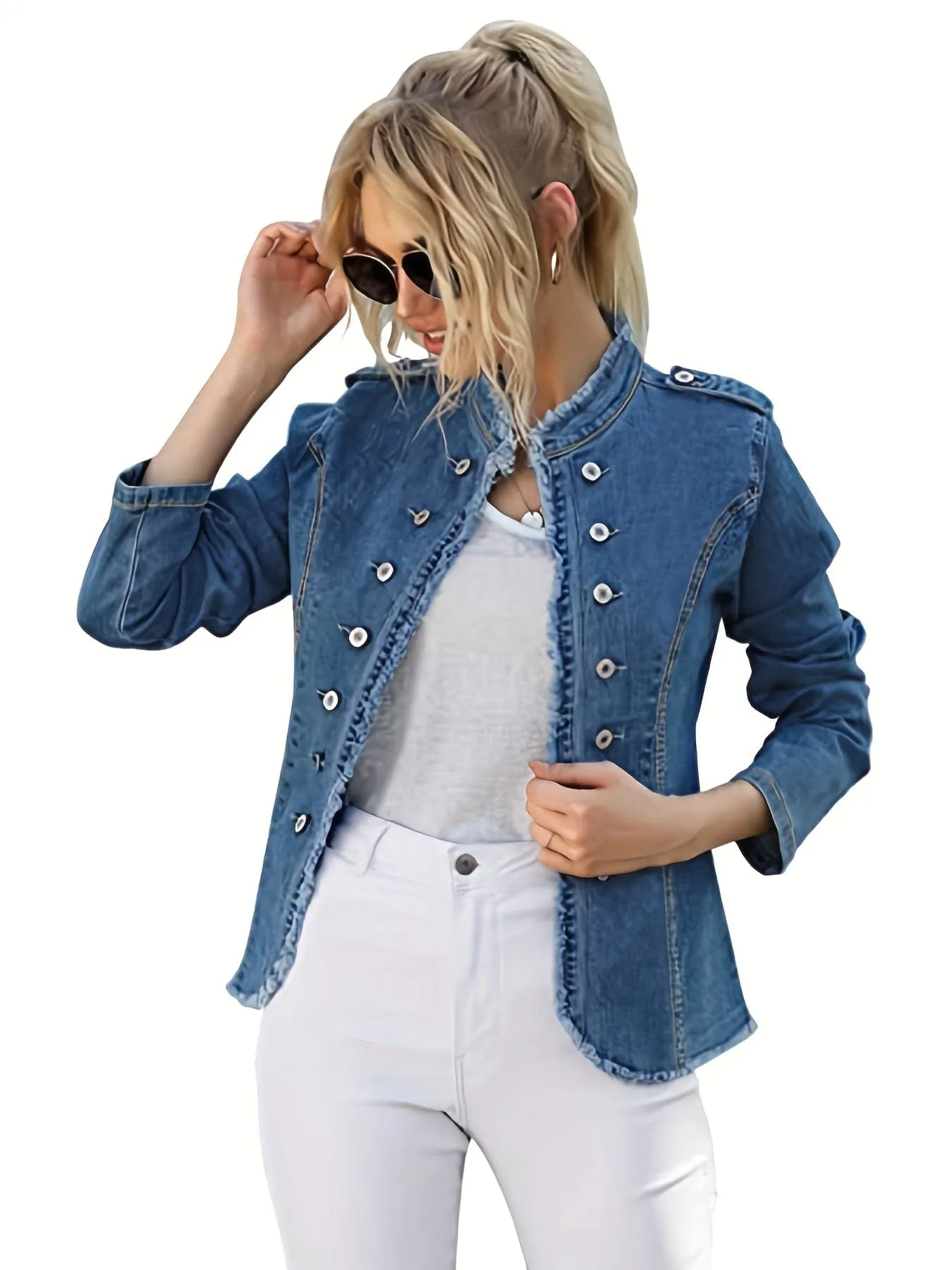 Black Denim Trucker Jacket