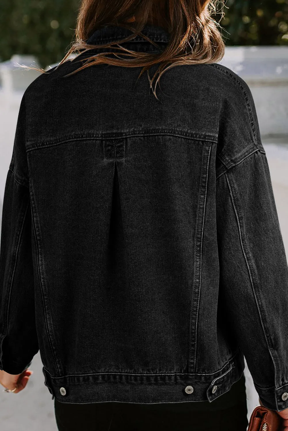 Black Denim Trucker Jacket