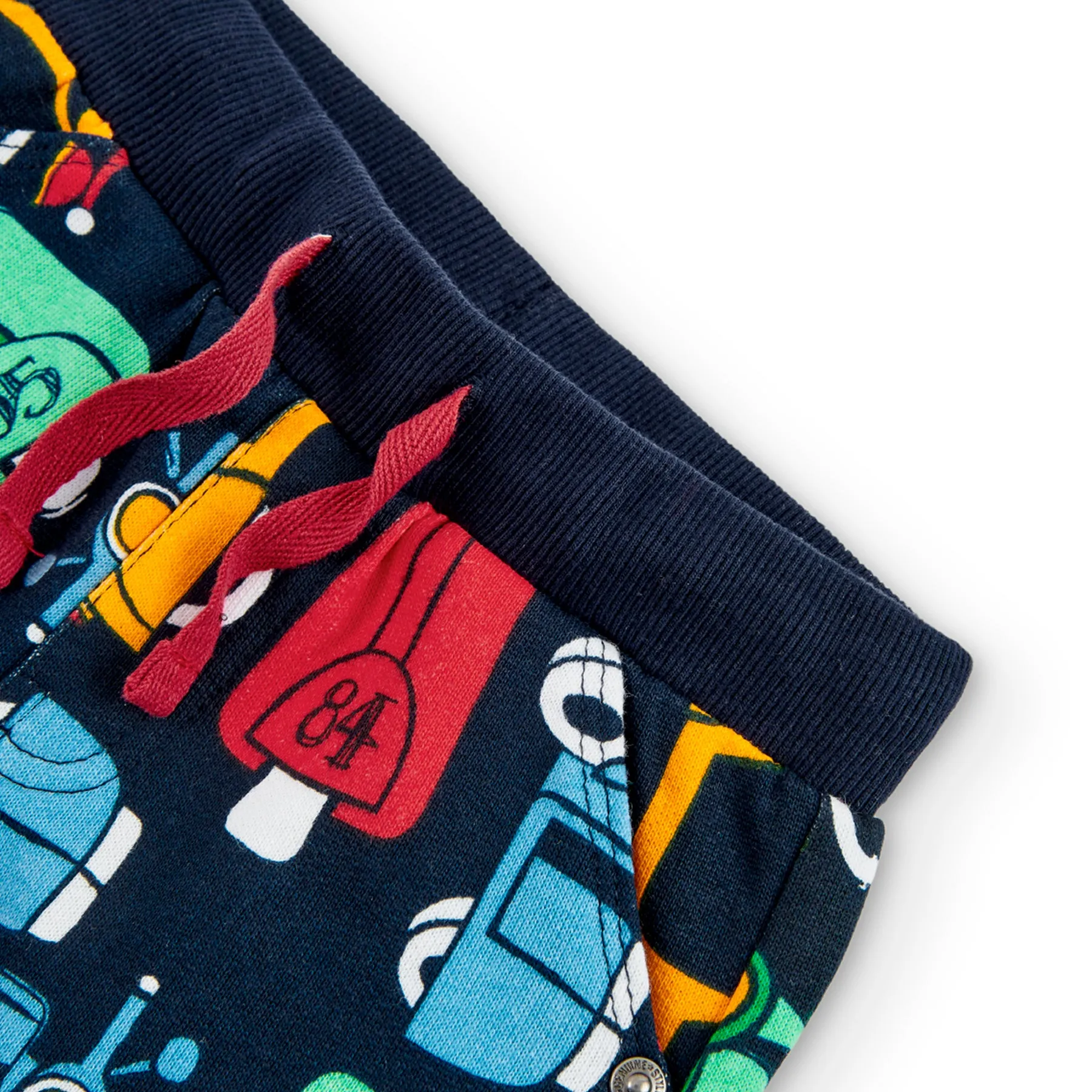 BOB Scooter Printed Navy Blue Shorts Boys