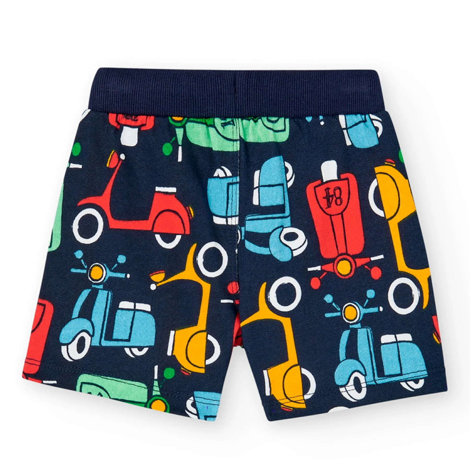 BOB Scooter Printed Navy Blue Shorts Boys