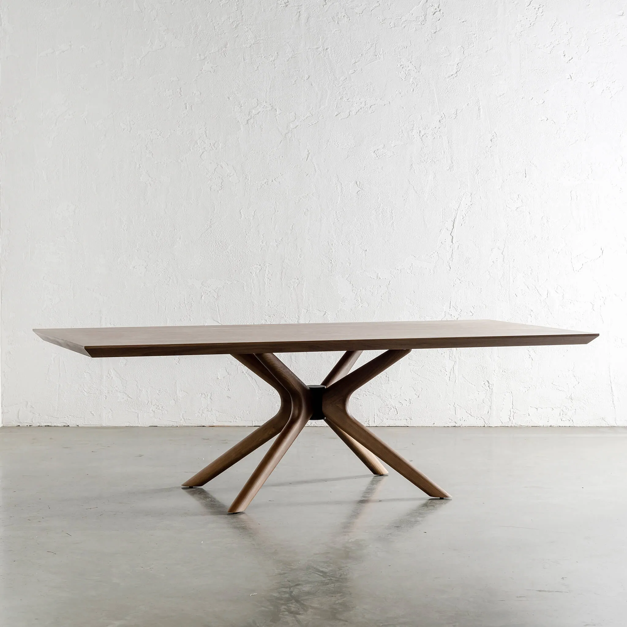 BRETON DINING TABLE  |  DEEP WALNUT WOOD GRAIN  |  240CM