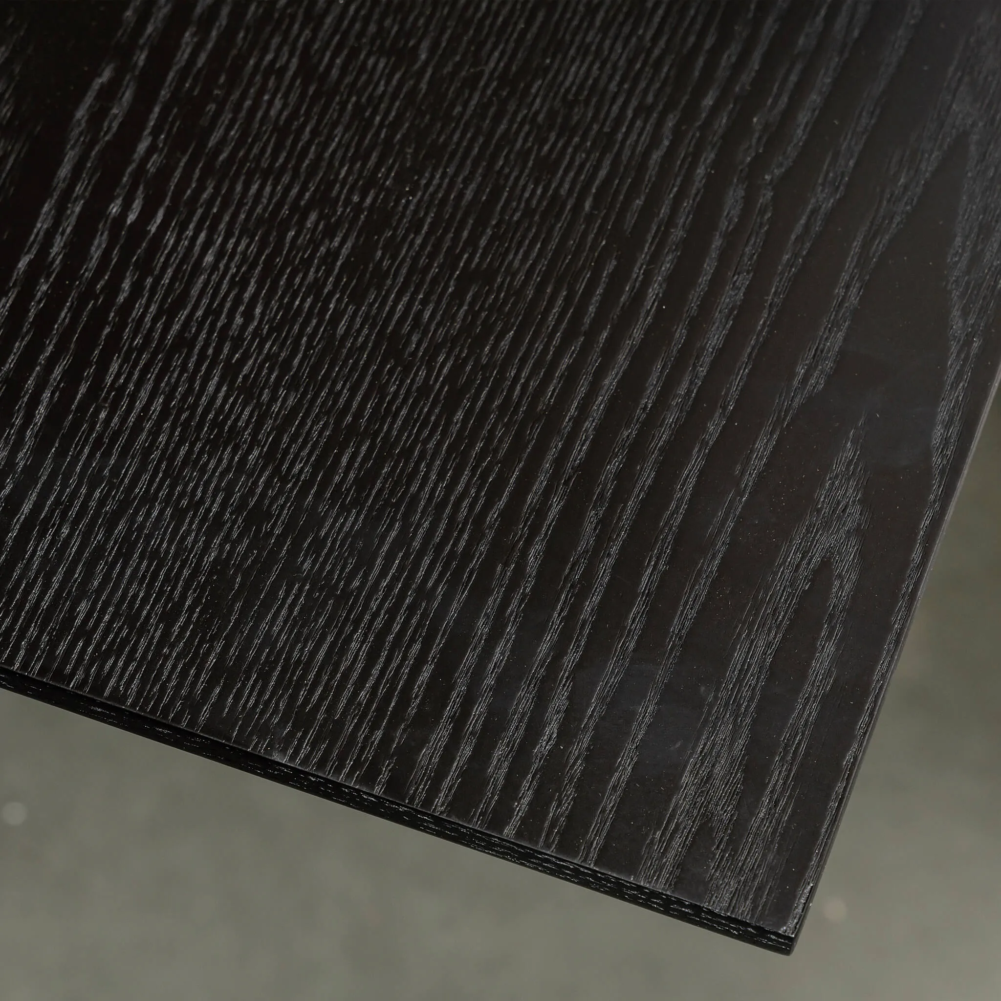 BRETON ROUND DINING TABLE  |  BLACK NOIR WOOD GRAIN  |  150CM