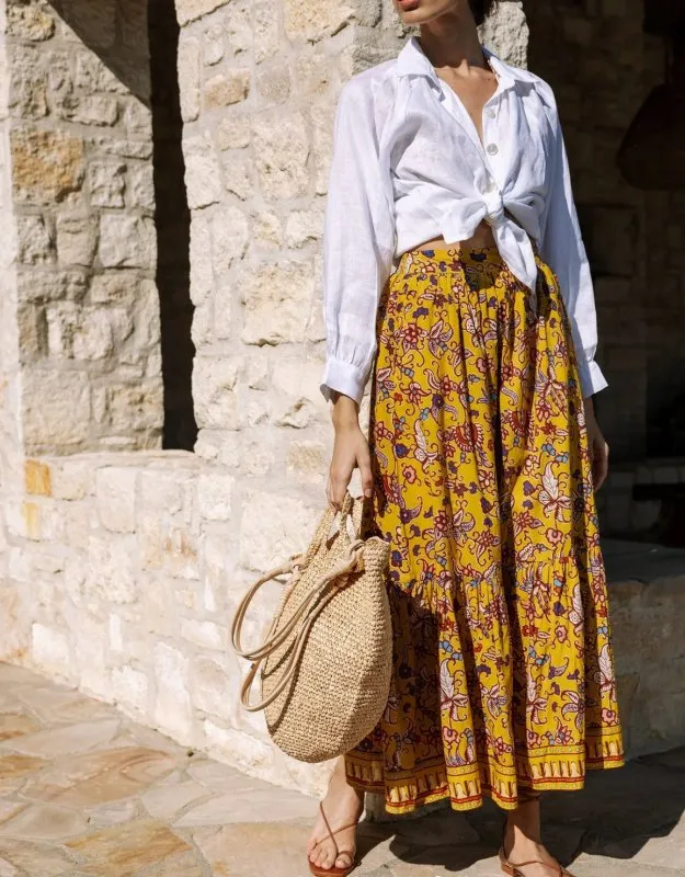 Charlene Ankle Skirt