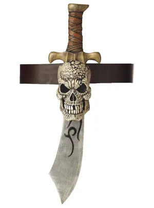Deluxe Pirate Sword with Skull Sheath