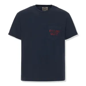 Gallery Dept. Chest Logo Black Pocket T Shirt