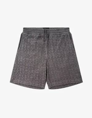 Givenchy Grey 4G Towelling Jacquard Shorts