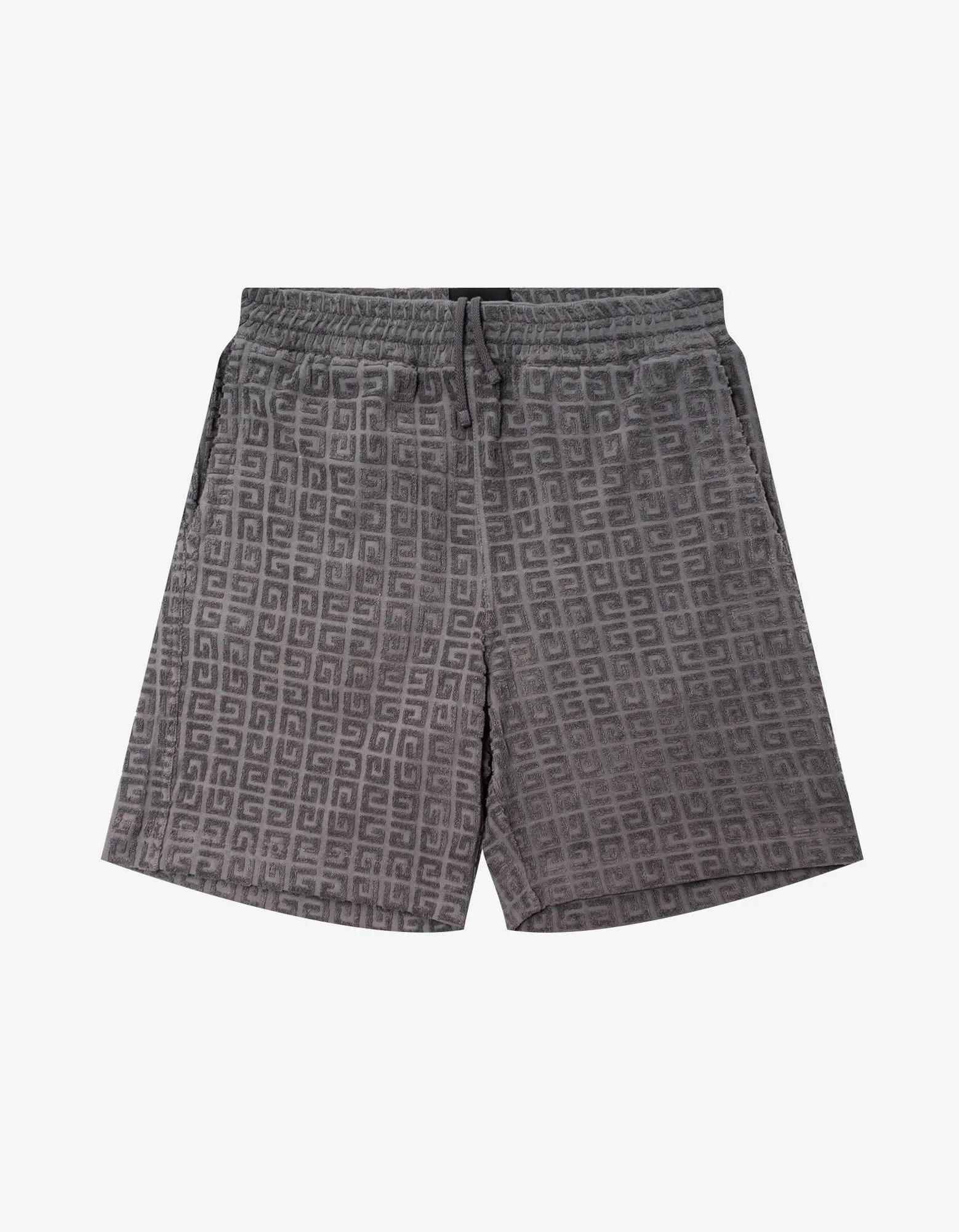 Givenchy Grey 4G Towelling Jacquard Shorts