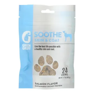 Green Gruff Dog Supplement: Soothing Skin & Coat Relief - Pack of 6 x 24 Tablets