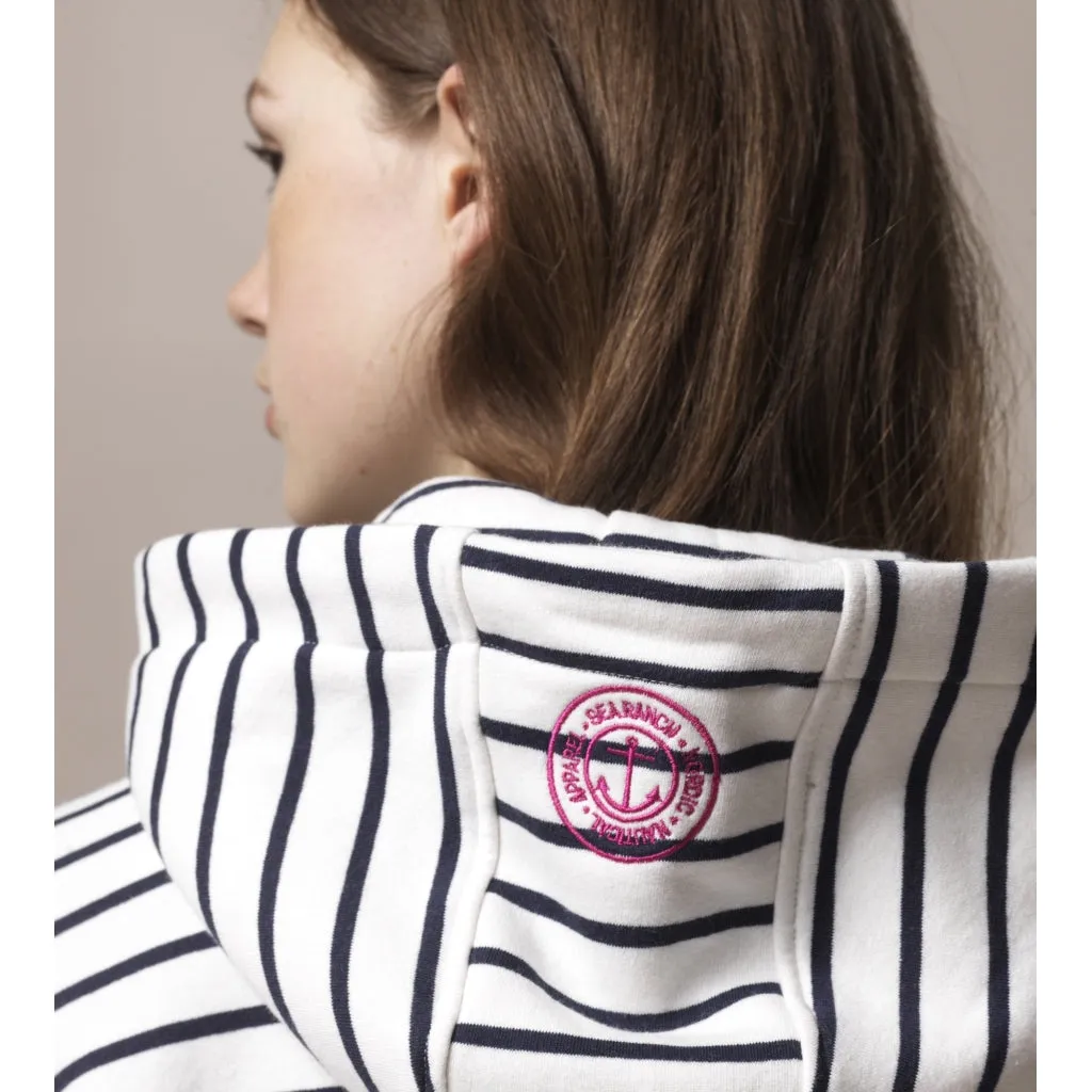 Hailey Sweatshirt - Pearl/SR Navy