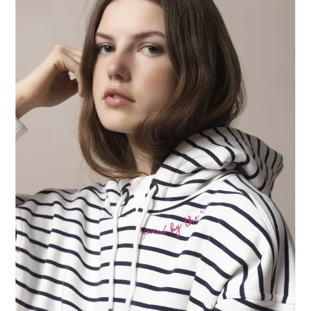 Hailey Sweatshirt - Pearl/SR Navy