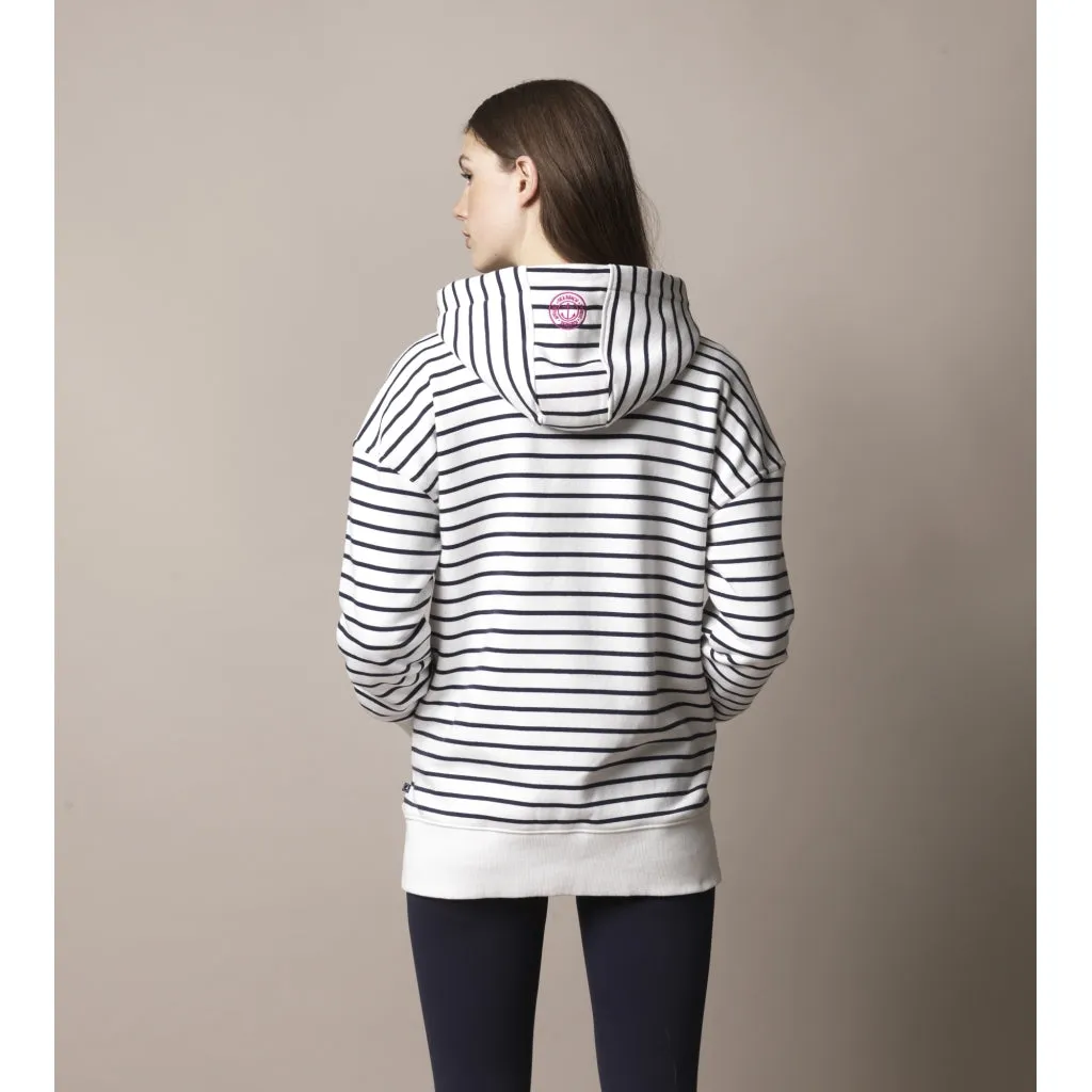 Hailey Sweatshirt - Pearl/SR Navy