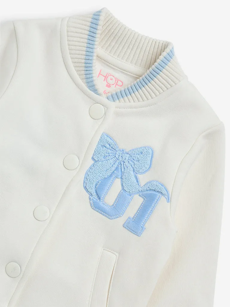 HOP Baby White Text Design Jacket