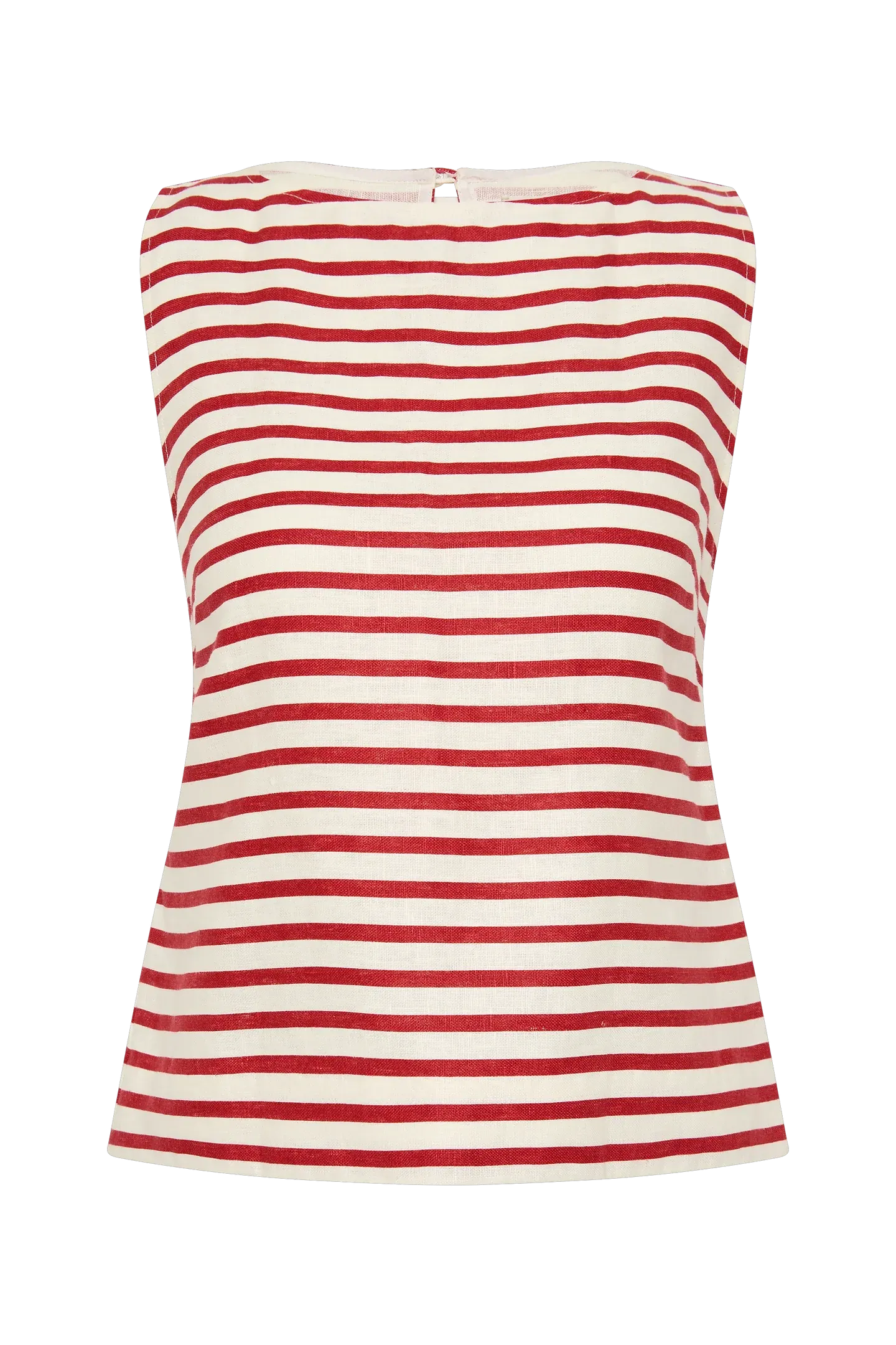 Kelly Top Breton Stripe Red