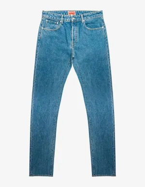 Kenzo Light Blue Bara Slim Fit Jeans