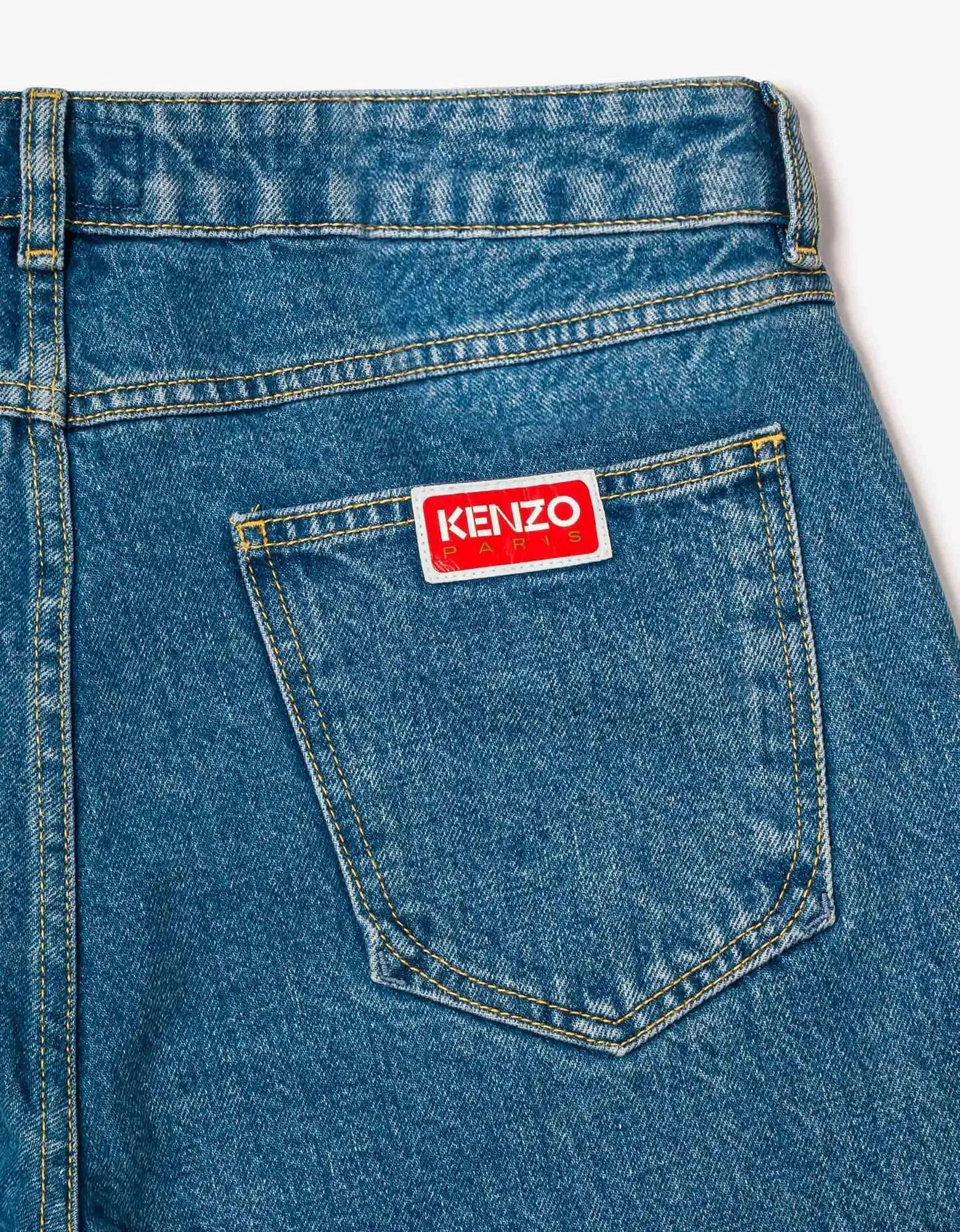 Kenzo Light Blue Bara Slim Fit Jeans