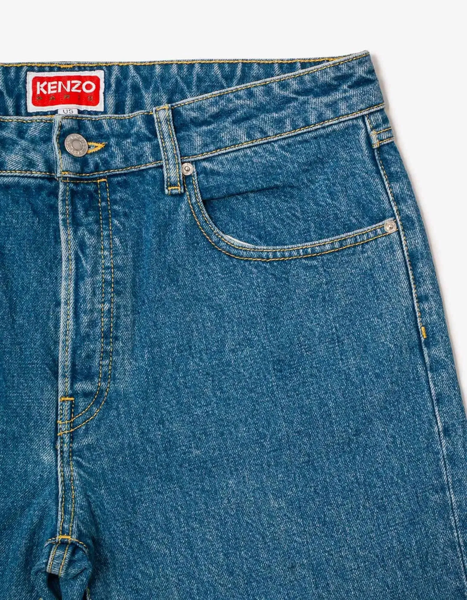 Kenzo Light Blue Bara Slim Fit Jeans