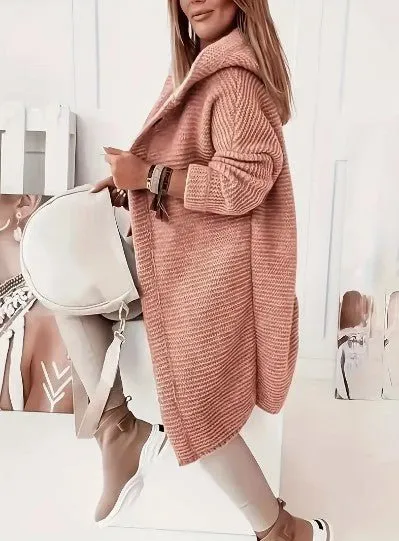 Knitted Hooded Coat
