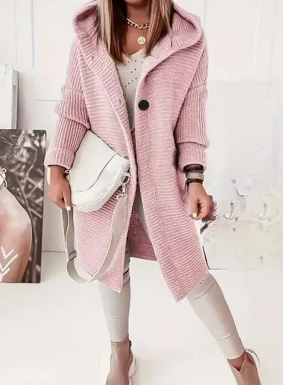 Knitted Hooded Coat