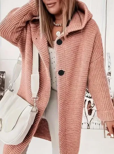 Knitted Hooded Coat