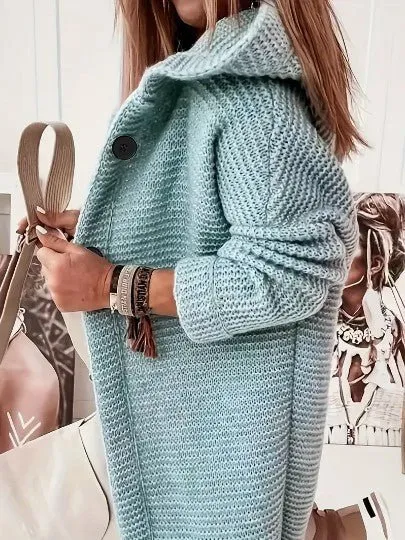 Knitted Hooded Coat