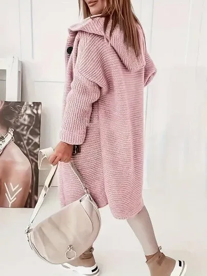 Knitted Hooded Coat