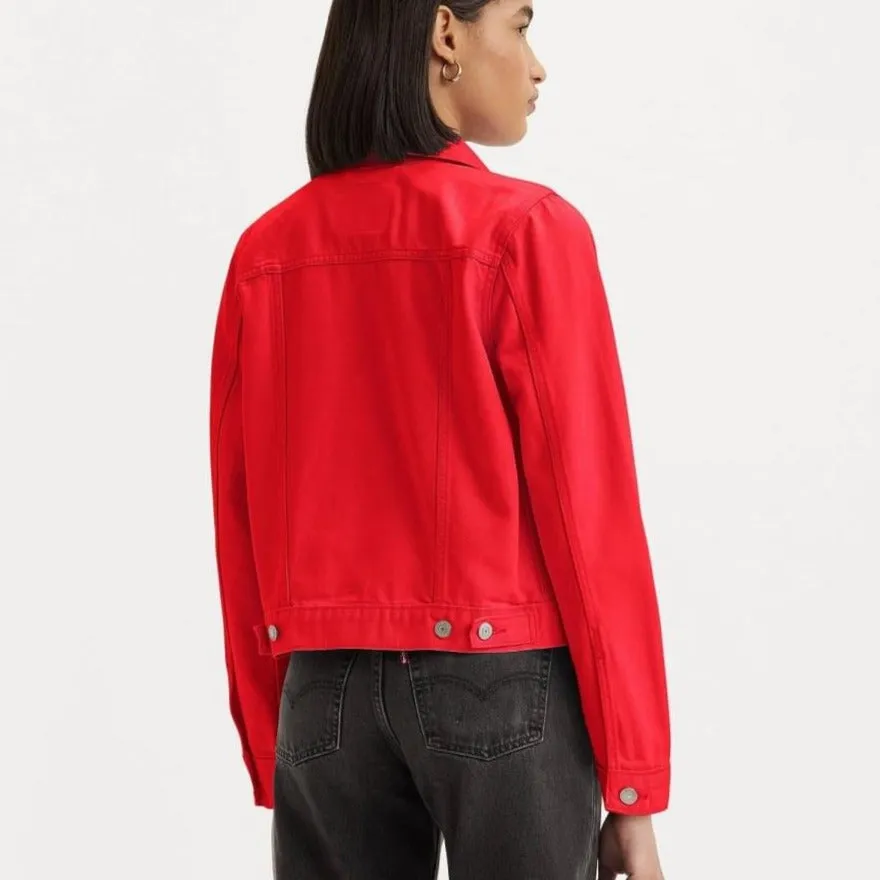 Levi's The Original Trucker Jacket in Script Red Trucker