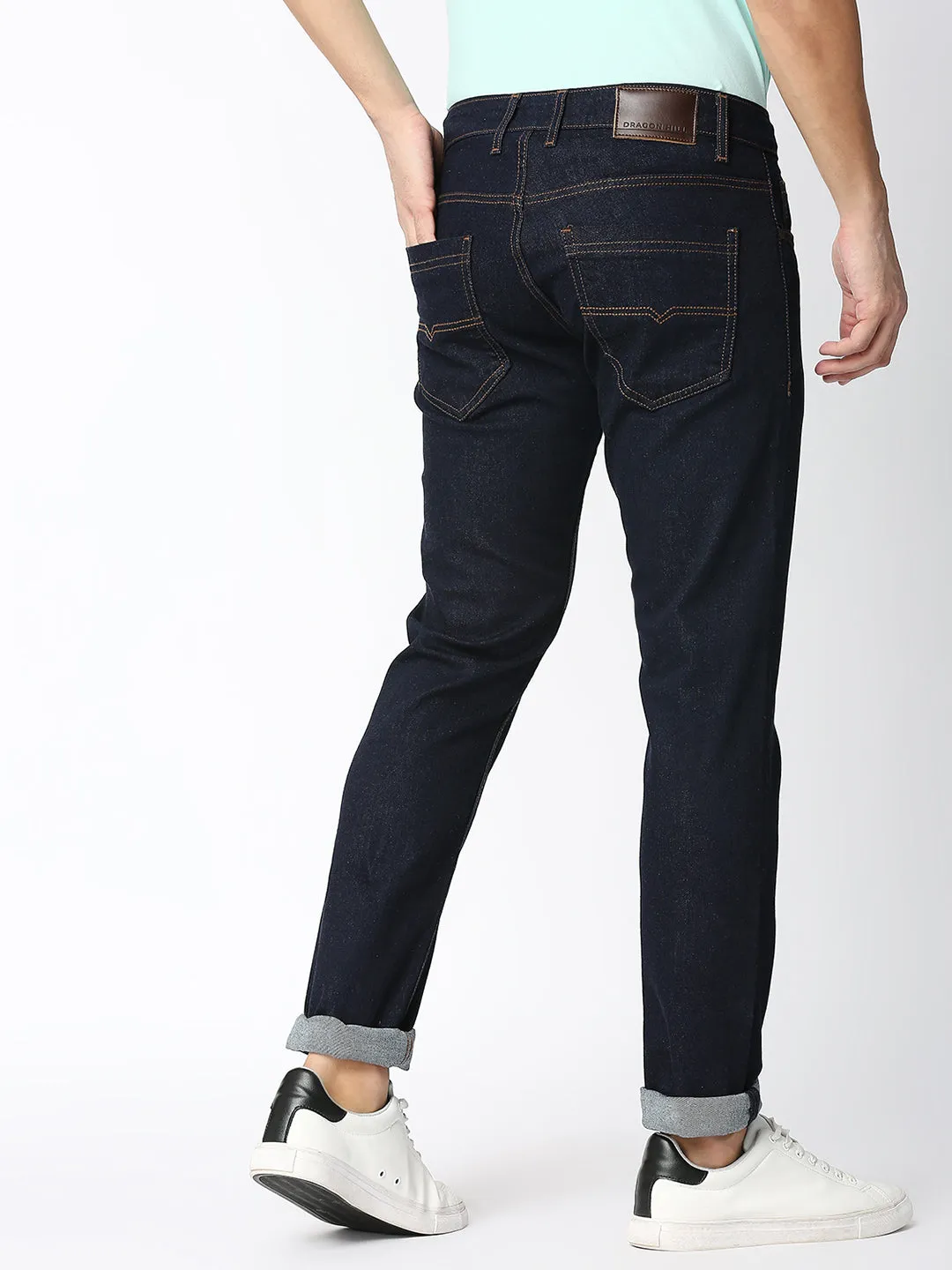 Mid Blue Indigo Stretch Jeans