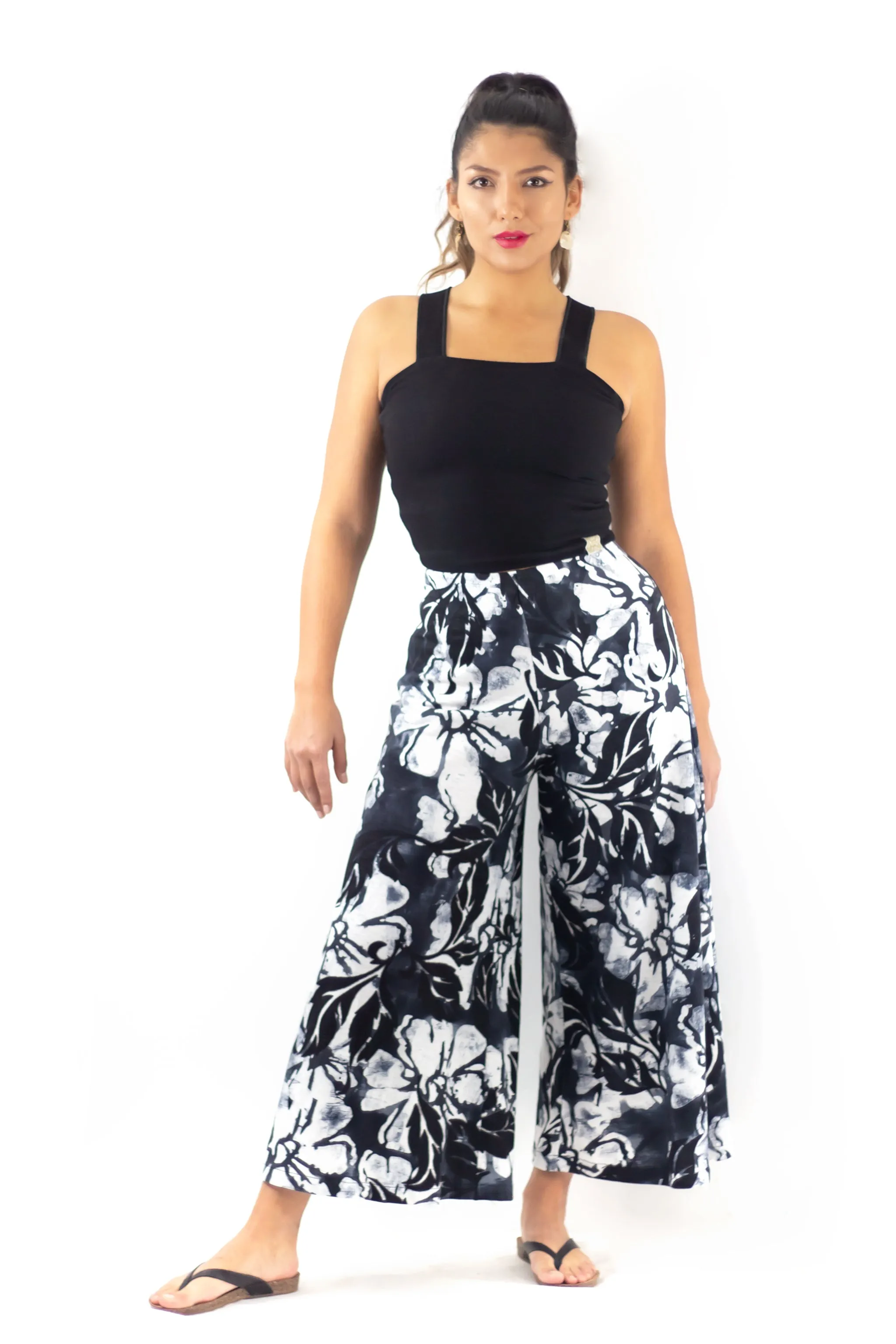 Palazzo Crop Pants - Hula Nights
