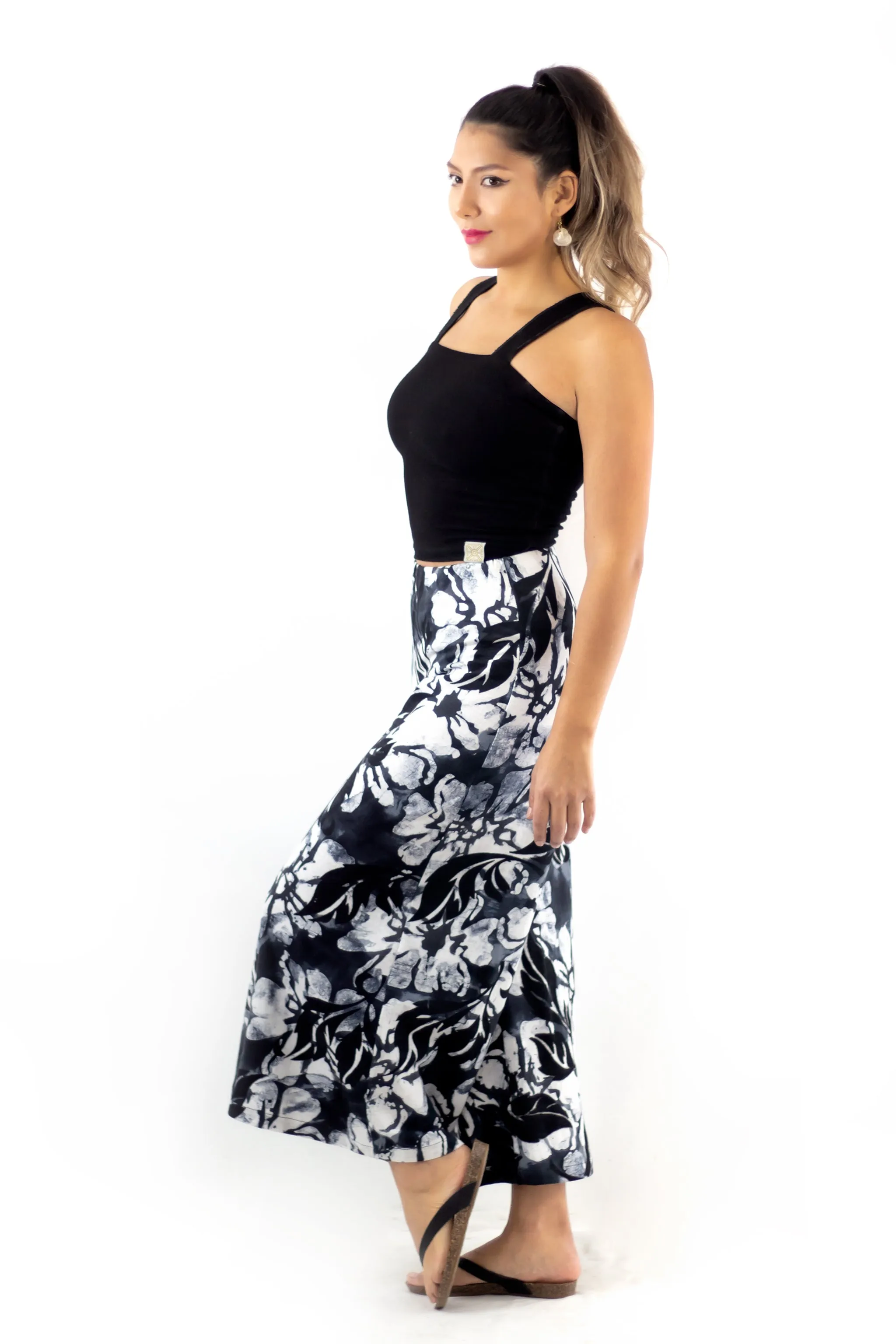 Palazzo Crop Pants - Hula Nights
