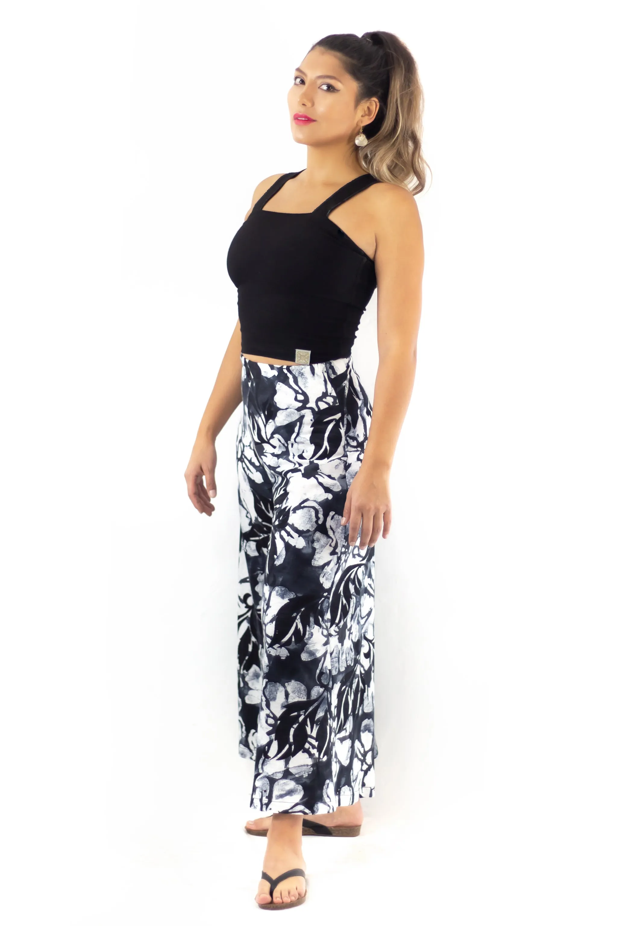 Palazzo Crop Pants - Hula Nights