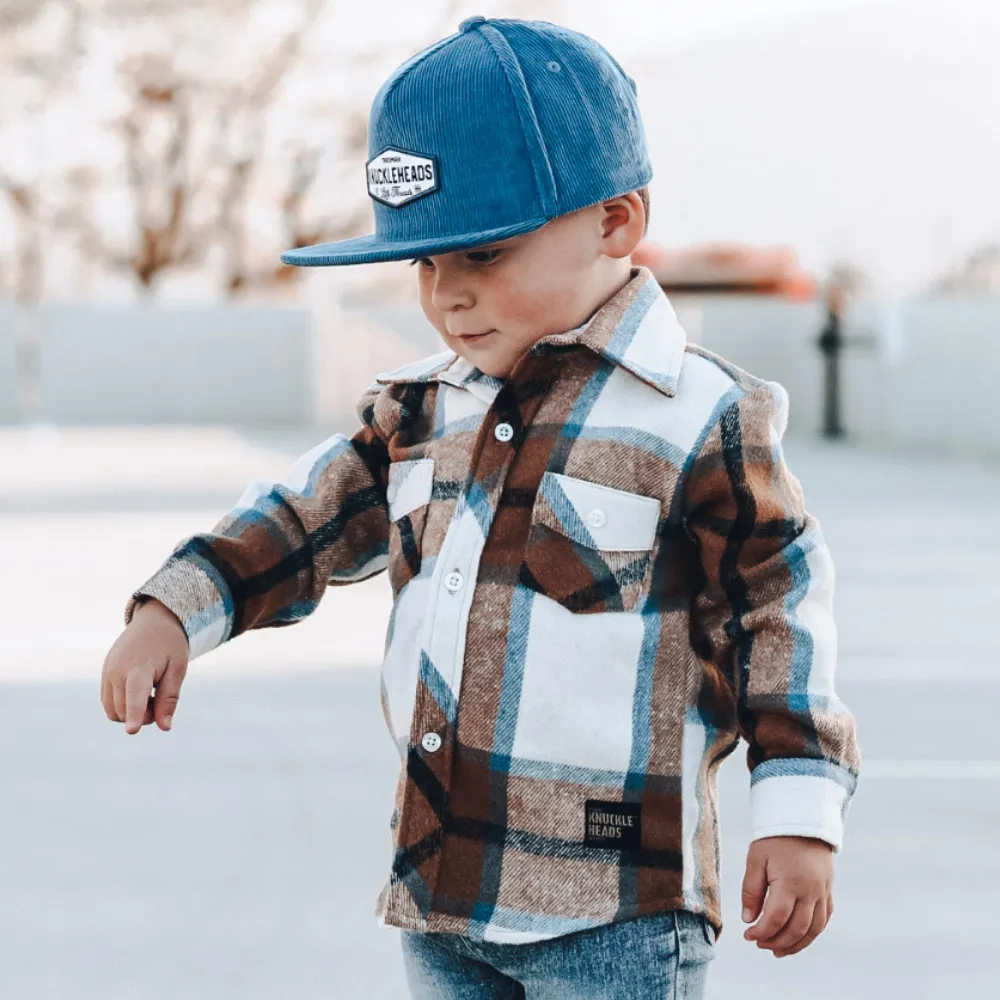 Parker Blue Corduroy Trucker Hat