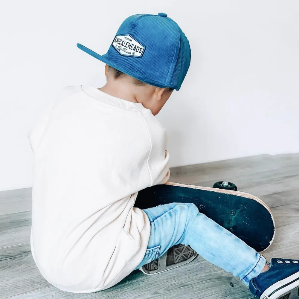 Parker Blue Corduroy Trucker Hat
