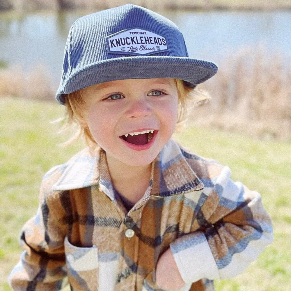 Parker Blue Corduroy Trucker Hat