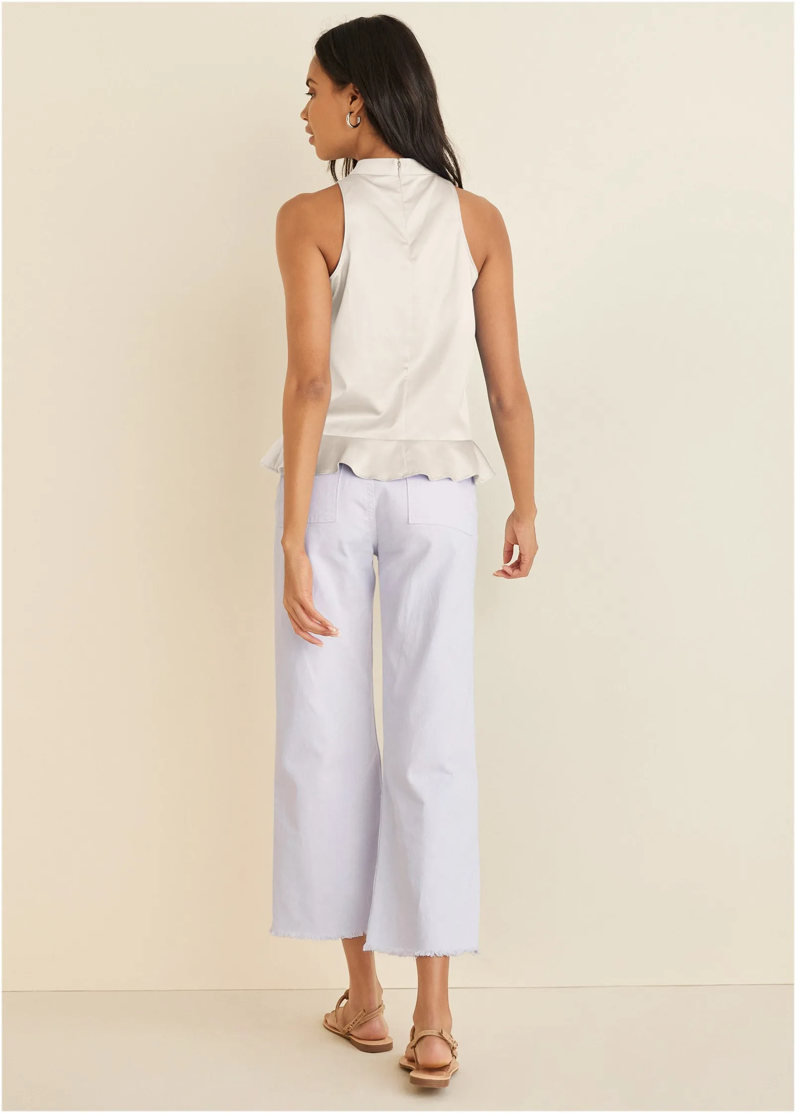 Peplum Top - Off White