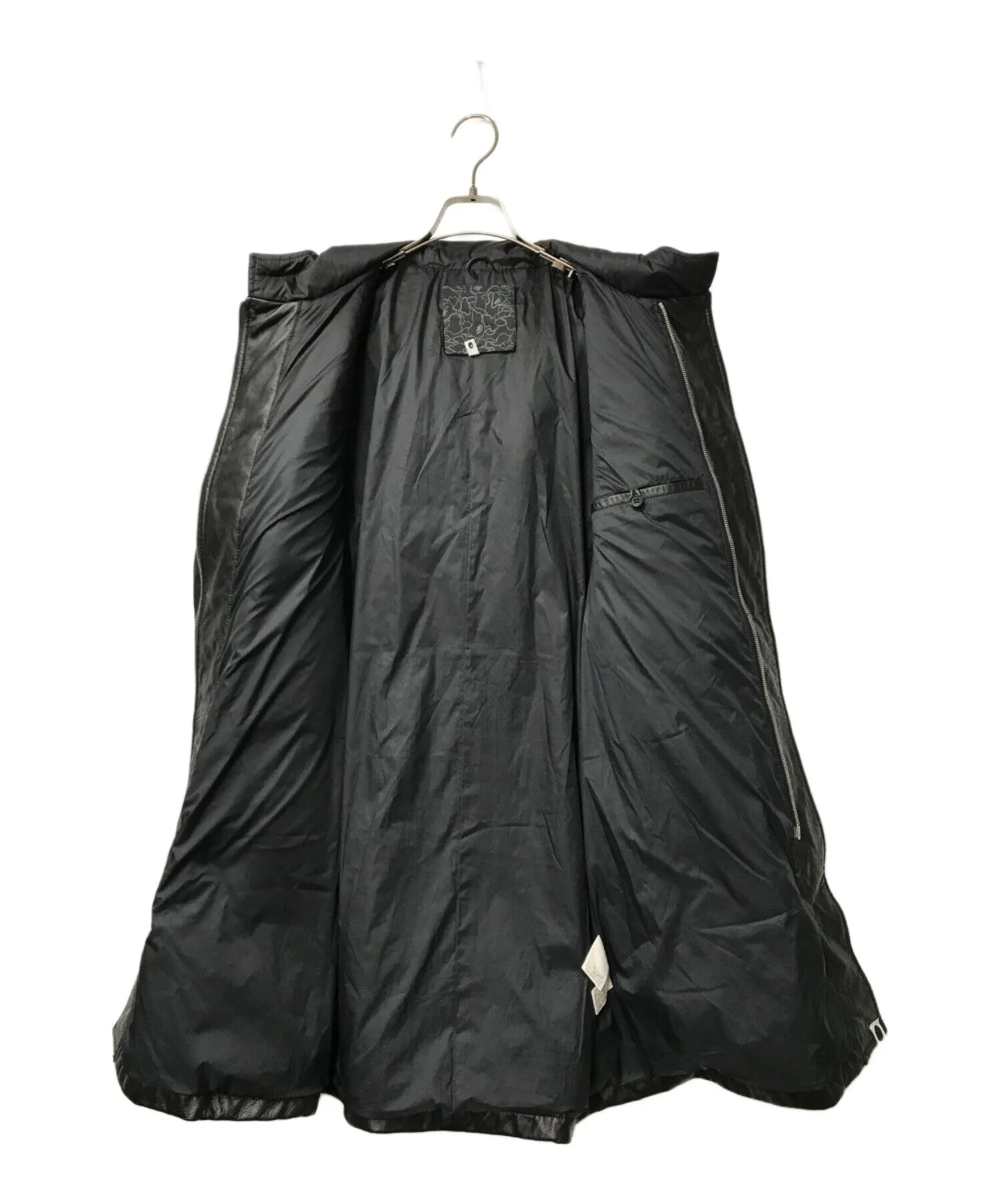 [Pre-owned] A BATHING APE Cow Leather Duffle Down Coat A BATHING APE Abasing Ape Nowhere