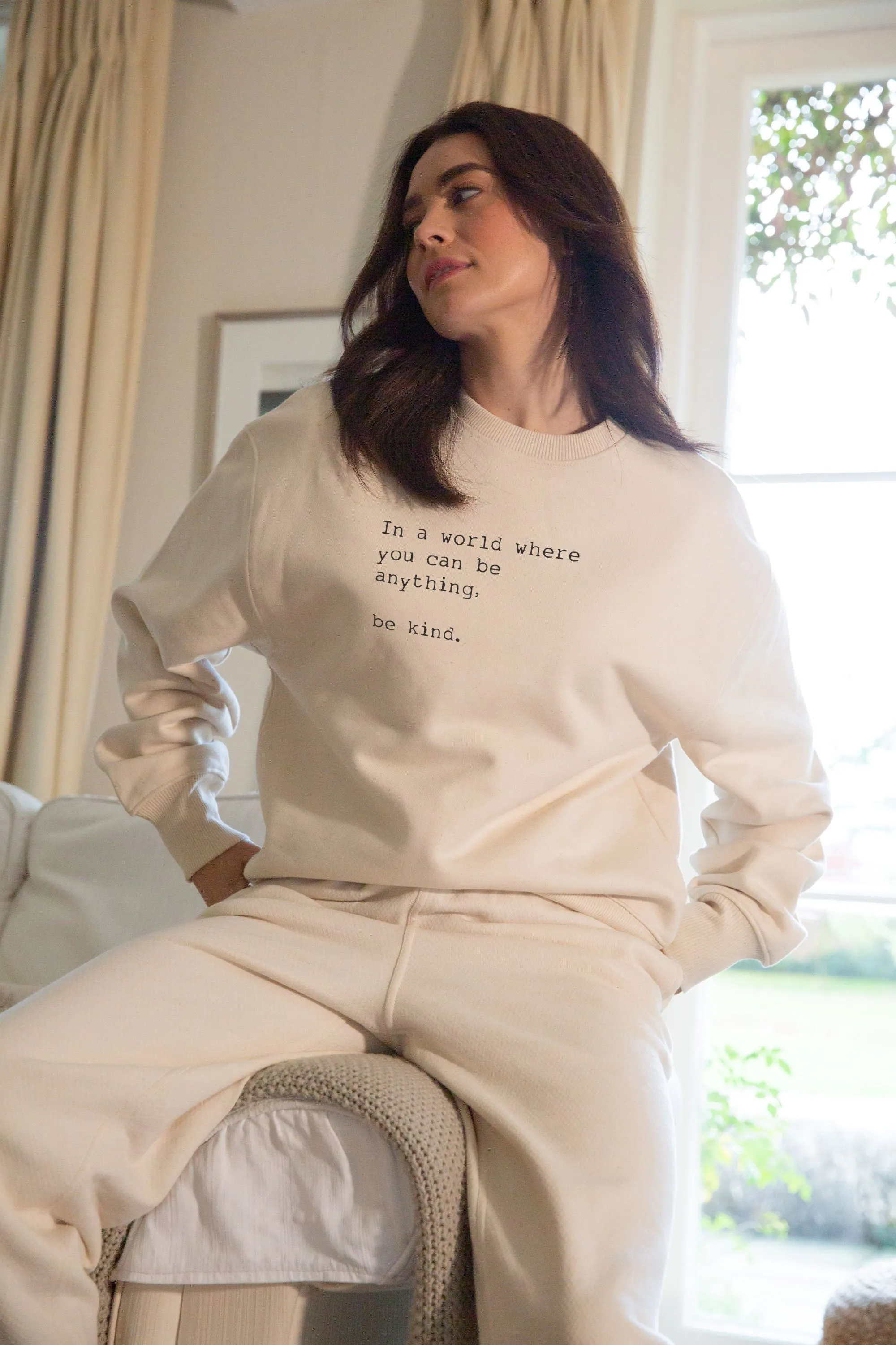 "Be Kind" Cozy Crewneck Heavy Sweater