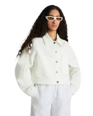 Raynes Crop Trucker Jacket in Marshmallow