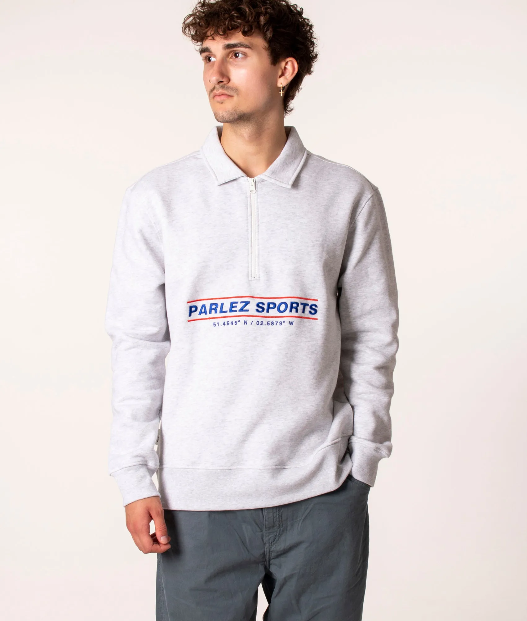 Relaxed Fit Quarter Zip Moritz Sweatshirt
